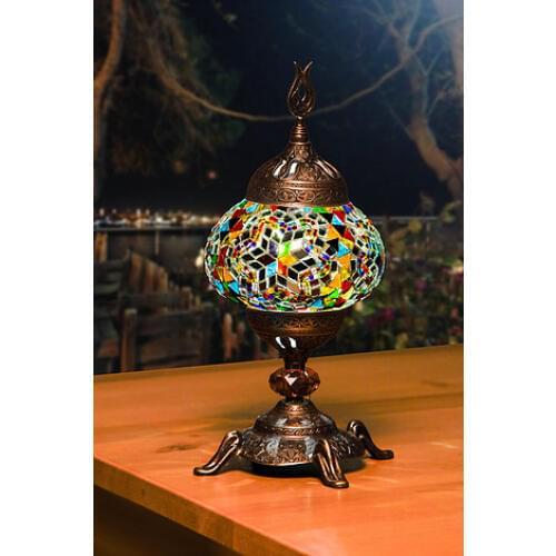Different Color Turkish Handmade mosaic table lamps