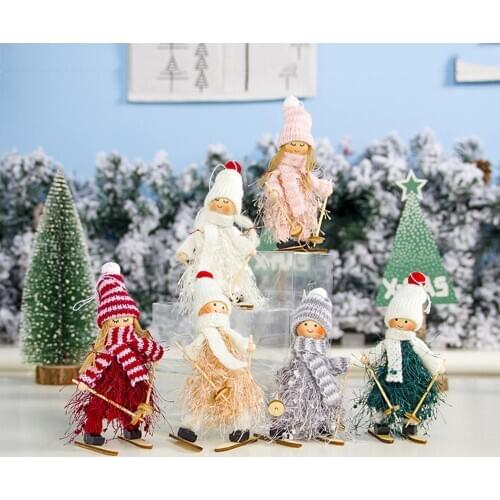 Christmas Angel Doll Xmas Tree Ornament Noel Deco Christmas Decoration for Home Navidad 2020 Kid Gifts