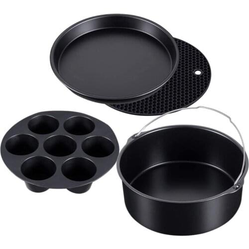 4 Set Pressure Cooker, Steamer & Air Fryer Bakeware Accesories Compatible for Ninja Foodi 5&6.5&8 QtOP101 OP301 OP302