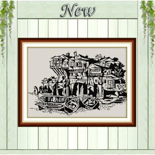 Sozopol (Bulgaria) NKF Counted printed on fabric DMC 14CT 11CT DIY Cross Stitch Needlework kits Embroidery Sets decor paintings