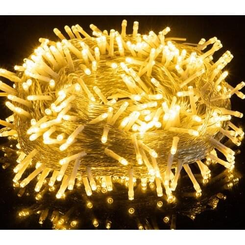 Led String Lights Fairy10M5M EU Plug 220V 8Mode Garland Luces For Garden Wedding Christmas Holiday Outdoor Decoration