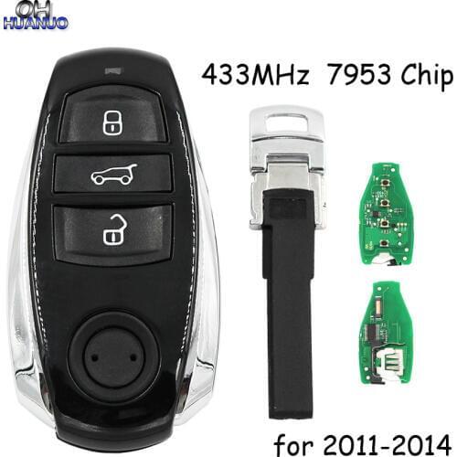 KYDZ 3 Button Smart Remote Key For Volkswagen Touareg 433MHZ With 7953 Chip for 2011-2014