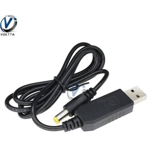 USB to DC Power Cable USB to 5.5x2.1mm DC Jack Plug 5V to 12V DC-DC Step Up Booster Power Converter Cable