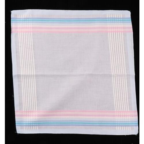 12 Pieces Vintage Moisture-wicking Hankie 100% Cotton Pocket Square Hanky Small Pocket Hankerchief for Men Women