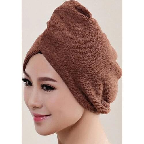 Wemon Hair Dry Hat Microfiber Bath Towel Quick Drying Lady Bath Tool Brow Hat
