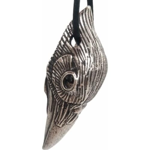 Viking Raven Skull Jewelry Norse Odin Bird Crow Symbol Male Necklace Amulet And Talisman Womens Jewelry