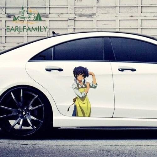 EARLFAMILY 43cm x 25.1cm For Clannad Kyou Fujibayashi Car Door Protector Stickers Waterproof Decal Vinyl Material For JDM SUV RV