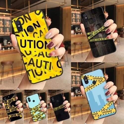 Yinuoda Yellow bundle crime scene DIY phone Case cover Shell For Redmi K20 Note 5 7 7a 6 8 Pro note 8T 9 Xiaomi Mi 8 9 SE