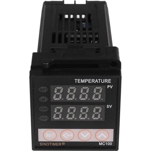 0-10V Analog Output Universal Thermocouple PT100 Input Digital PID Temperature Controller Thermostat For Heat Cool With Alarm