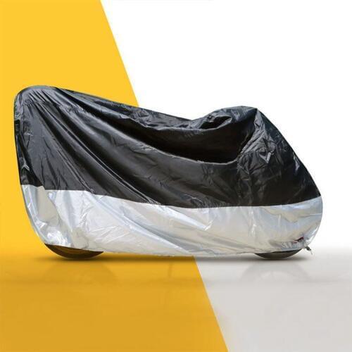 1pc Motorcycle Cover Oxford Cloth Universal Outdoors with Lock Hole Anti-theft 220x95x110cm