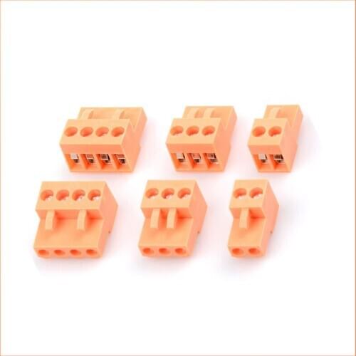 10PCS ht396 2/3/4/5pin Right angle Terminal plug type 3.96mm pitch connector pcb screw terminal block