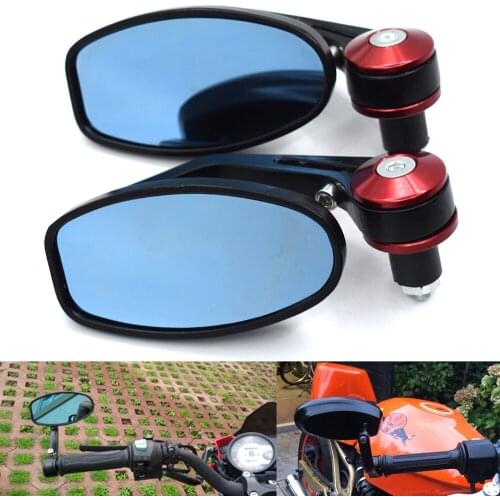 Motorcycle 7/8" 22mm Handlebar Side Mirrors Rearview Mirrors Aluminum Alloy For Ducati For kawasaki for Honda for Suzuki for BMW