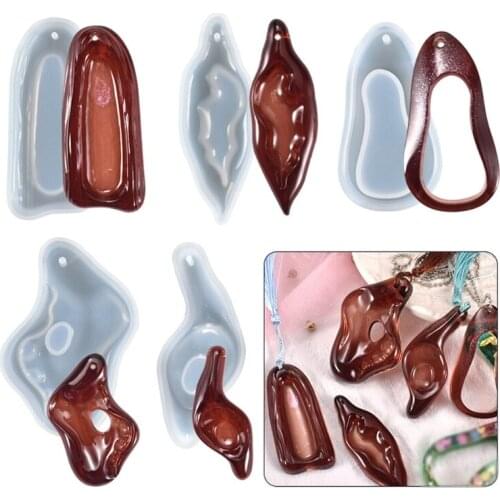 Irregular Shape Silicone Mould Distinctive Jewelry Making Accessories 3D Resin Charms DIY Glue Molds Filling Accessories