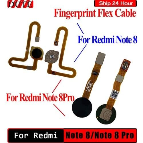 For Xiaomi Redmi Note 8 Pro Fingerprint Flex Cable Sensor Touch ID For Redmi Note 8 Home Button Flex Cable Replacement Parts
