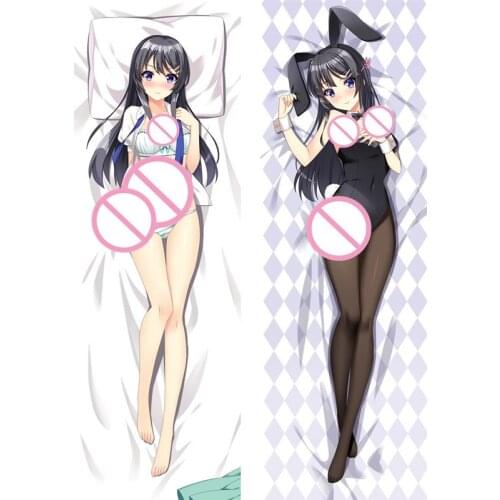 MMF April 2021 Rascal Does Not Dream of Bunny Girl Senpai Key Roles Anime Dakimakura Body Pillow Case Cover