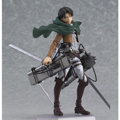 2021 15cm Attack on Titan Levi Rivaille Rival Mikasa Ackerman Eren Jaeger Action figure toys doll Christmas gift with box