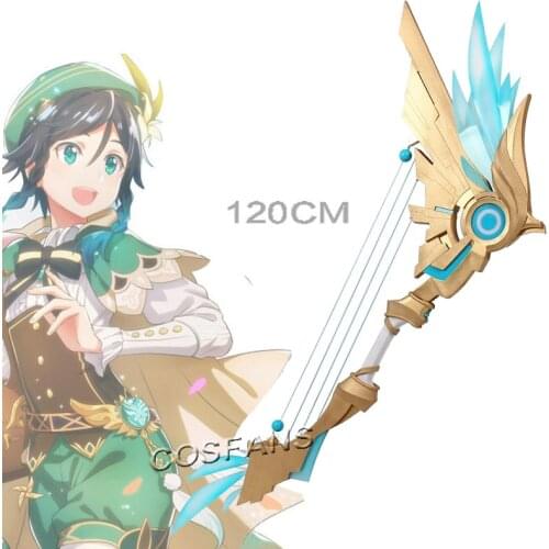 Game Genshin Impact Cosplay Bow Skyward Harp Venti Cosplay Prop Fengshen props Halloween 120cm Venti Cosplay