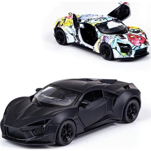 High Simulation Hot Sale 1:32 for Lycan Car Model,alloy Pull Back Sports Car