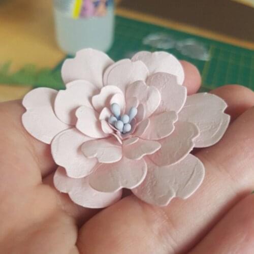 M17D Flower Petal Metal Cutting Dies Stencil Scrapbooking DIY Album Stamp Paper Card