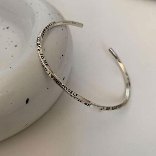 Miuoxion Fashion Personality Punk Party Jewelry Retro Twisted Letters Bracelet For Women Feature Namour Charm Gift All Seasons