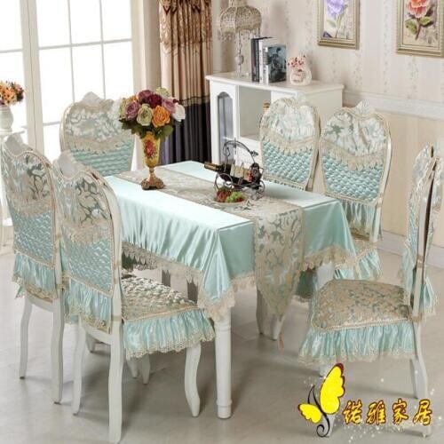 2017 New Arrival Table Cloth High Towel High Quality Lace Tablecloth Decorative Elegant Table Cloth blue Table Cover