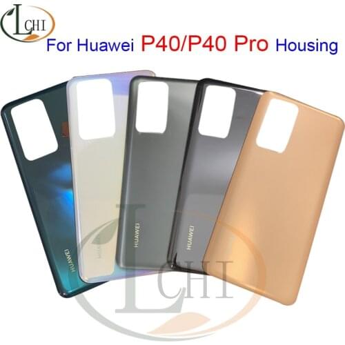 Origianl For Huawei P40 Pro Battery Cover ELS-NX9, ELS-N04 Glass Rear Door Case Glass For Huawei P40 ANA-AN00 Housing Back Cover