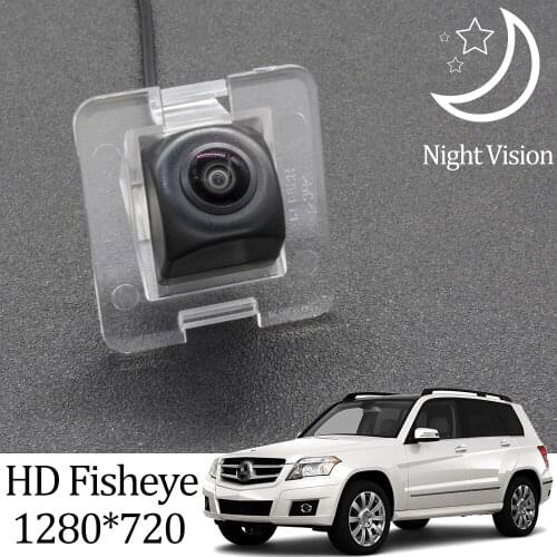 Owtosin HD 1280*720 Fisheye Rear View Camera For Mercedes Benz X204 GLK Class GLK320 GLK300 GLK250 GLK220 GLK350 Car Monitor