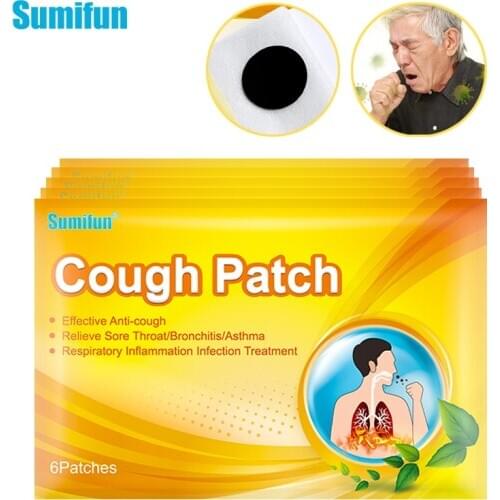 Sumifun 48pcs Cough Relief Plaster For Adults Children Chinese Herbal Medical Throat itching Asthma Cold Asthma Relief Patch