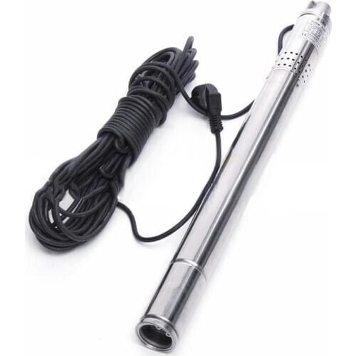 220V Household Stainless Steel Deep Well Submersible Pump AC Power Well Pump Bore Hole Screw pump Solar Water Pump