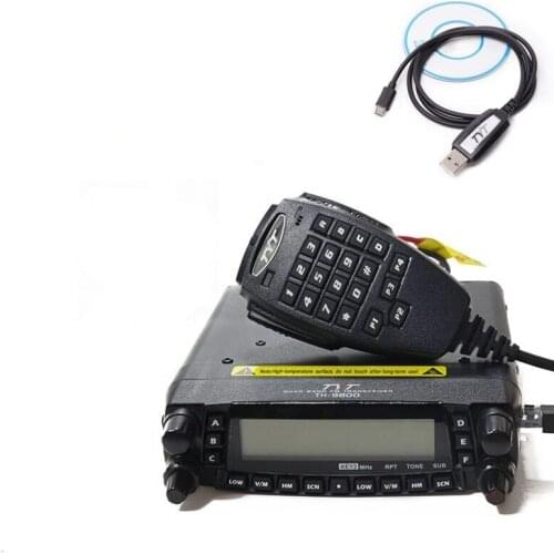 TYT TH-9800 Plus Quad Band Car Radio Station 50W Transceiver TH9800 VHF UHF mobile Walkie Talkie With Cable