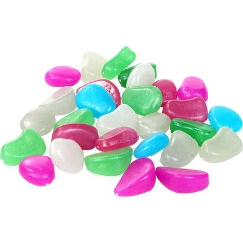 Aquarium Decoration Luminous Stones Fish Tank Decorative Pebbles Stone Island Garden Decor Background for Aquarium Accessories