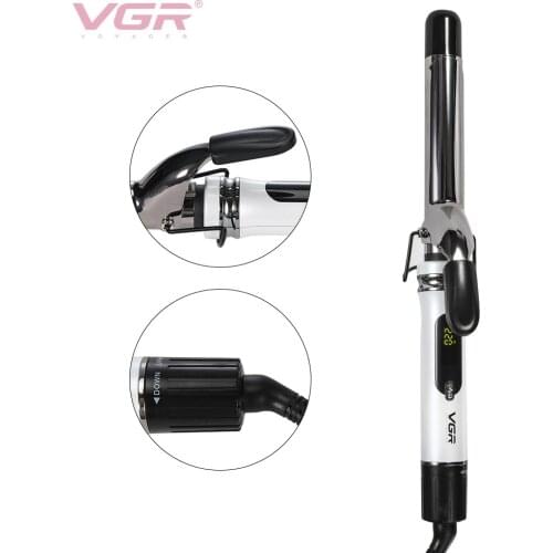 VGR V-527 Electric Hair Curler with LCD Screen Digital Curling Iron Hair Curlers Irons 19-38mm professional curling iron curler