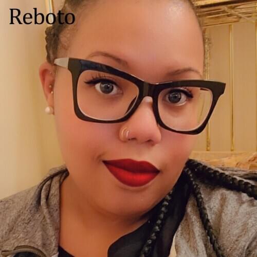 Fashion Square Anti Blue Glasses Women Luxury Designer Frame High Quality Transparent Computer EyeGlasses Frame Female 2020