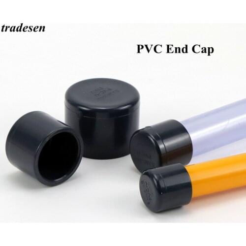 1pcs I.D 20mm~ 50mm Water Supply Pipe PVC End Cap Connector Garden Irrigation Water Pipe Plug Farm Hydroponic UPVC Pipe Adapter