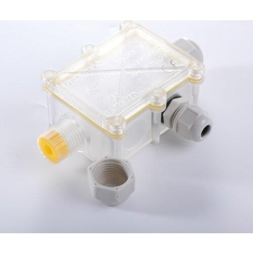 1pcs Mini three-channel IP68 waterproof grade waterproof junction box transparent