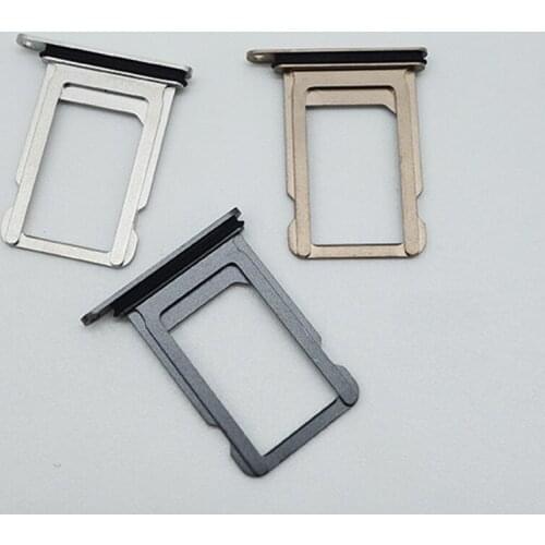 10Pcs/lot New Nano Single Dual Sim Card Tray Holder Slot For iPhone X XS with Rubber Sealing