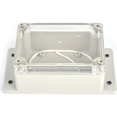 100*68*50mm Small Electronics Enclosure Clear Plastic Enclosure Waterproof Junction Box Switch Box DIY PLC Project Box