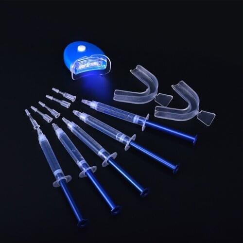 3pc/6pc/10pc Teeth Whitening Gel Kit Peroxide Oral Bleaching Kit With LED Light Tooth Whitener Cold Light Dental Beauty