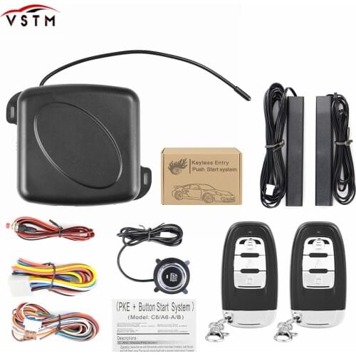 Auto Car Alarm Car Engine Push Start Button RFID Lock Ignition Starter Keyless Entry Start Stop Immobilizer Anti-theft System