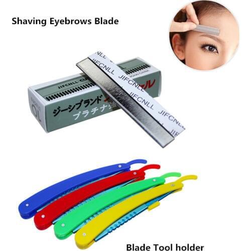 Free Shipping 10Pcs/Box Semi-Permanent Makeup Beauty Cosmetic Makeup Shaving Eyebrows Blade Tool Accessories Supply