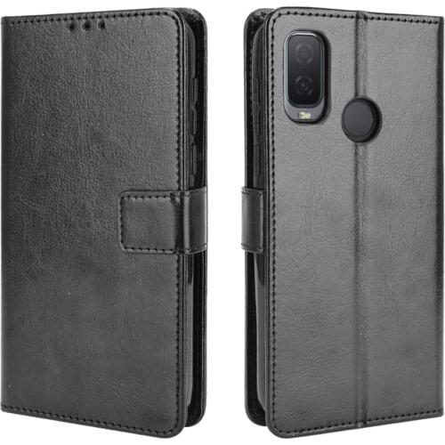 For Alcatel 1L 2021 Case Flip Luxury PU Leather Phone Case For Alcatel 1L 2021 Alcatel1L 2021 Case Cover