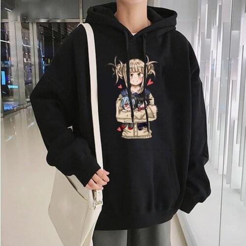 Himiko Toga My Hero Academia Anime Print Unisex Hoodies Sweatshirt Kawaii Women Winter Hoodies Oversized Male Casual Hoodies