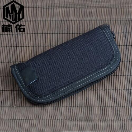 EDC Outdoor Pocket Tool Carbon Fiber Tool Storage Bag Khadullah Nylon Knife Set Multi-folding Knife Bag