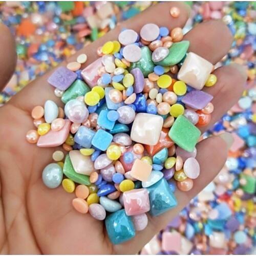 250g/bag Multi Colors with Different shape ceramics Mosaic Tiles For DIY Crafts Supplier Fashion
