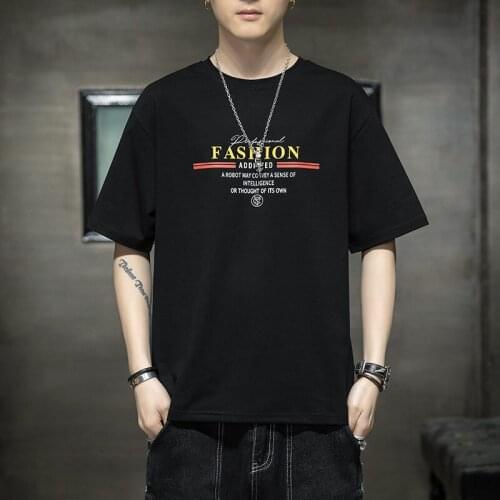New Men Tshirt Summer Cotton O-Neck Short Sleeve Casual Harajuku T Shirt Outdoor Tees Top Clothing Large Size M-4XL Street Style