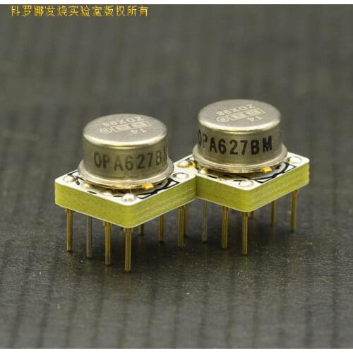 OPA627 Op Amp BM Thailand Platinum Gold Palladium BB Gold Seal to Straight Plug Single to Double A100