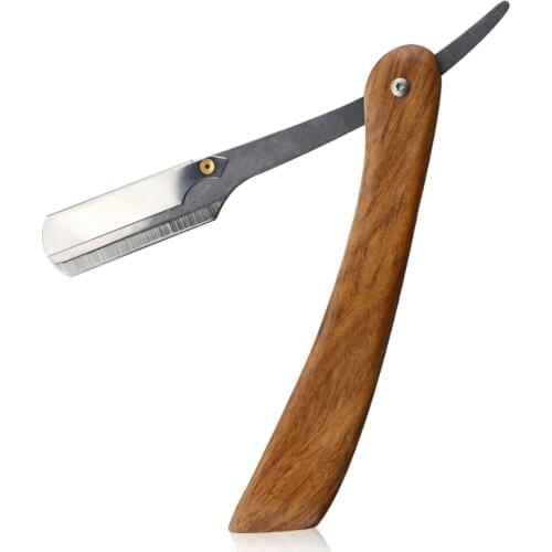 Professional Manual Straight Edge Razor Barber Razor Folding Zinc Alloy Shaving Knife Facial Beard Hair Remover Shaving Razor