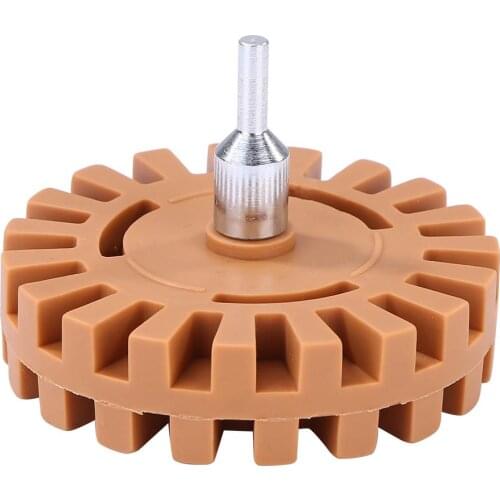 Pinstripe Decal Eraser Wheel Pad Rubber Disk Pneumatic Remove Decals Stripes Bumper Stickers 5/16-24 Car Sticker Remover Tool