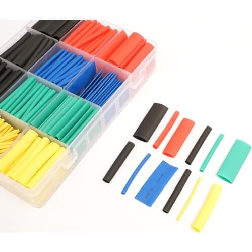 560/328/127pcs Polyolefin Heat Shrink Tube Shrinking Insulation Shrinkable Tube 2:1 Wire Cable Sleeve Kit