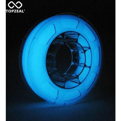 TOPZEAL 3D Printer PLA Luminous Filament Glow in the Dark 1.75mm 1KG PLA Filament 3D Printer PLA Dimensional Accuracy +/- 0.05mm